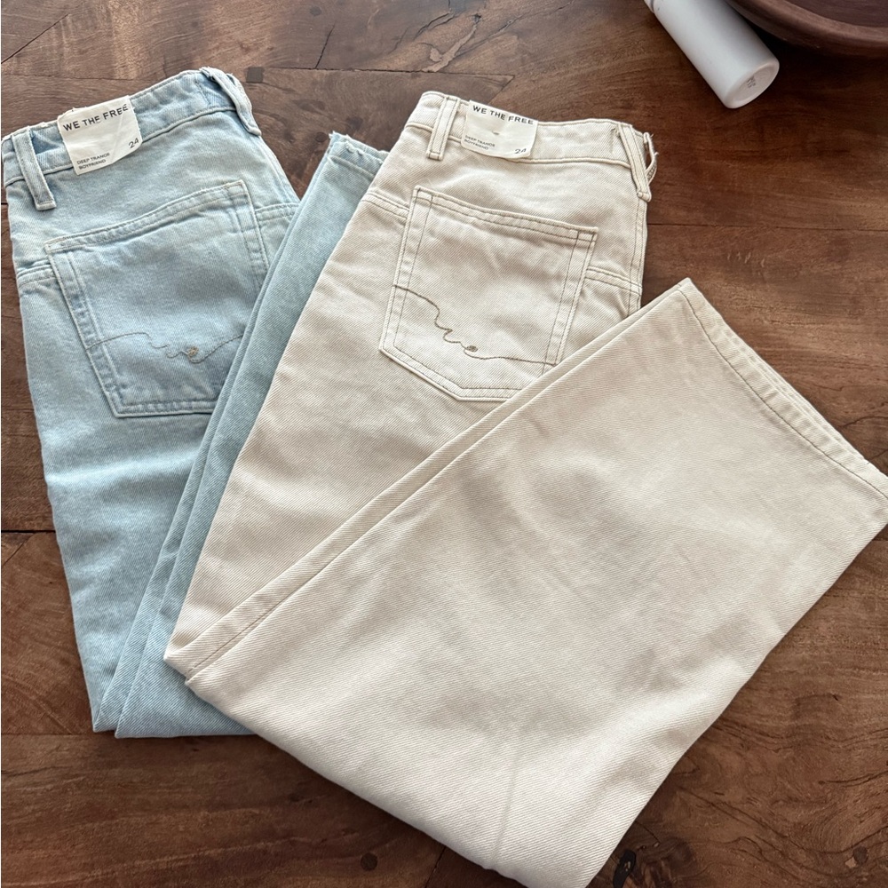 We The Free deep trance Boyfriend Jeans set of 2